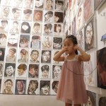 作品を聞いてくれる子供たち