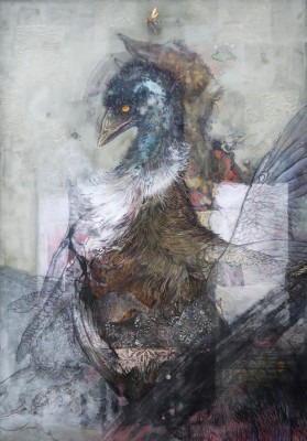 奨励賞 青木秀明《re born》 岩絵具、箔ほか