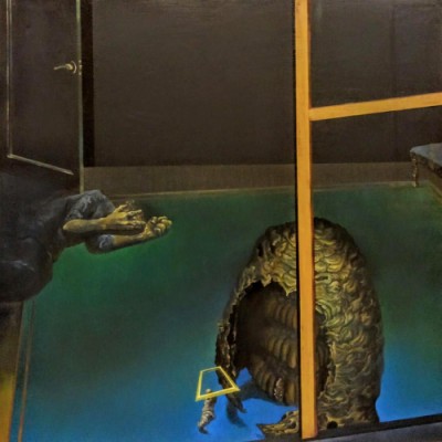 奨励賞 山田晋也《絵画の天使》 油彩、パネル