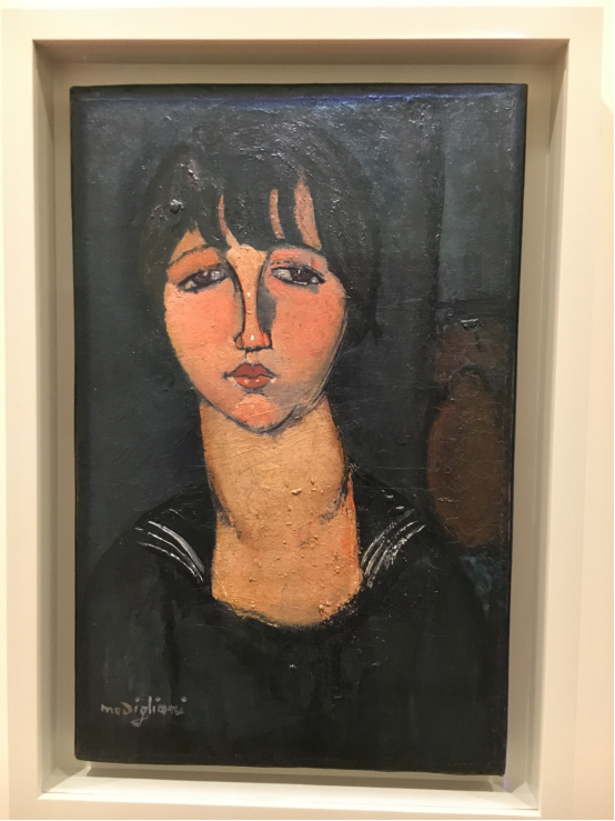 モランディの作品<Woman in a sailor shirt>
