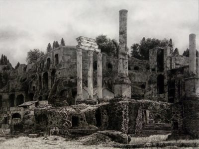 中島淳志《Ruin -Foro Romano-》　30F　墨、大濱紙